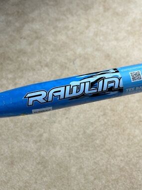 Rawlings Blue Youth Tee Bat with Bold Logo